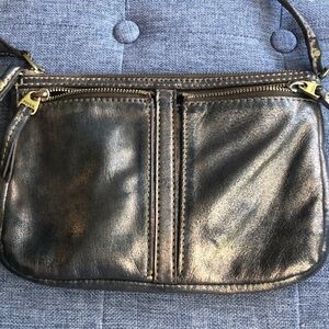 Fossil wallet crossbody in bronze black